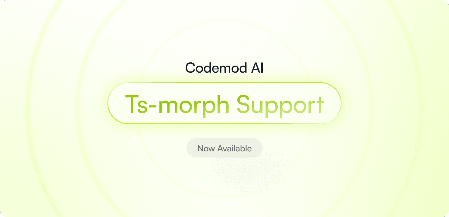 Codemod AI ts-morph support announcement