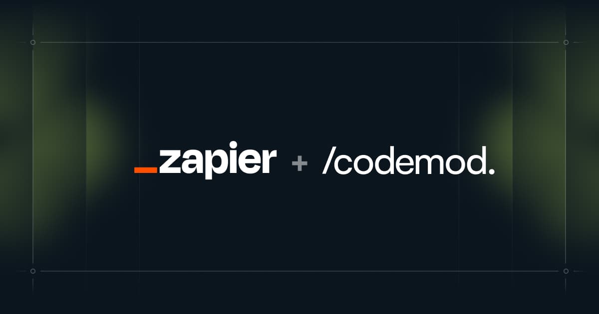 Zapier uses Codemod to turn years of tech debt into a background task