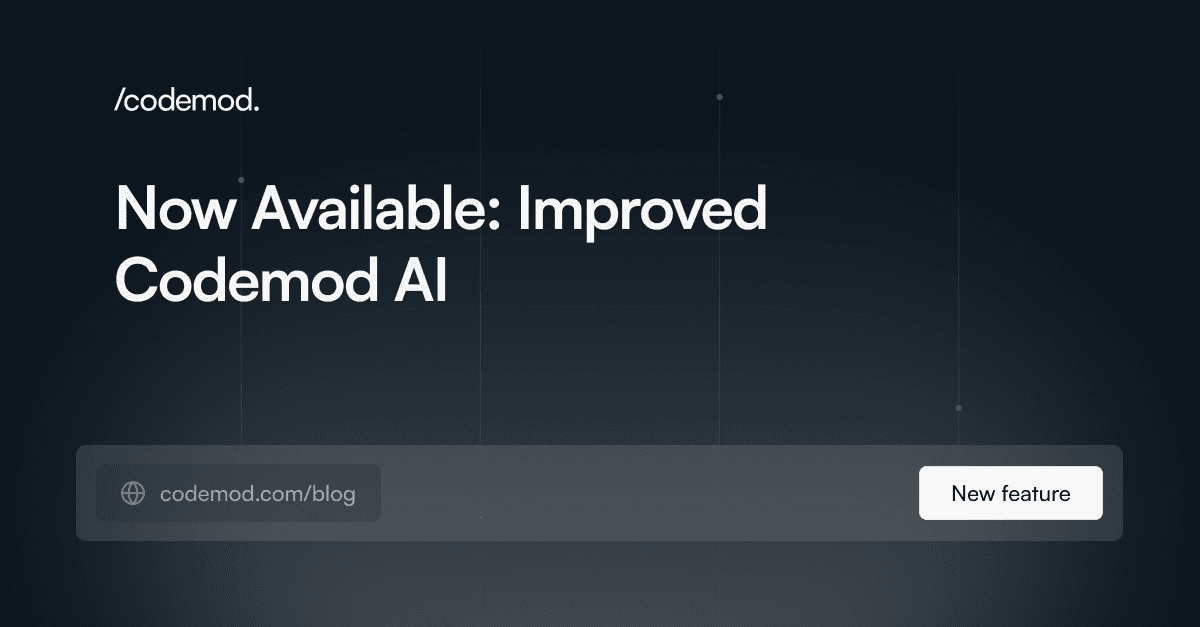 Introducing an Improved Codemod AI Experience